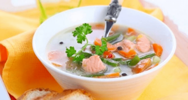Fischsuppe auf Proteindiät