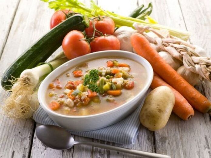 Gemüsesuppe bei Gastritis